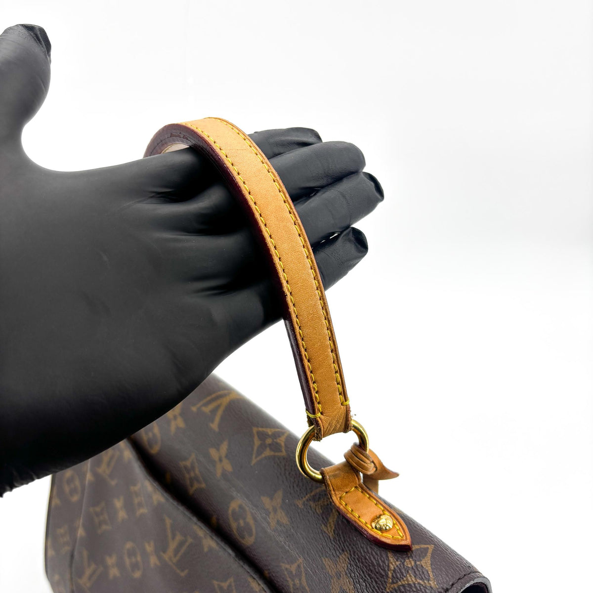 Louis Vuitton Cluny Top Handle Monogram Canvas Brown Canvas Handbag (Pre-Owned)