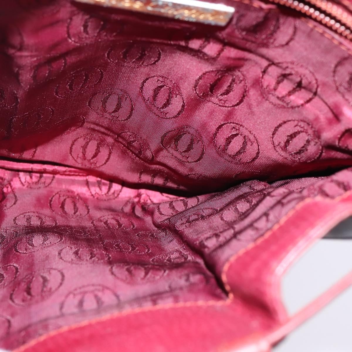 Cartier Must De Cartier Leather Burgundy Leather Bag (Pre-Owned)
