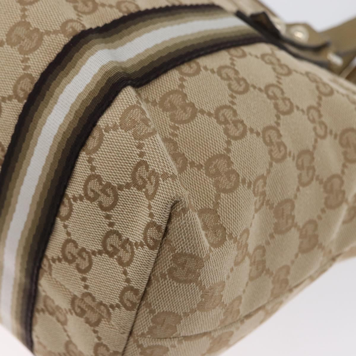 Gucci Jolicoeur Gg Canvas Beige Canvas Tote Bag Bag (Pre-Owned)