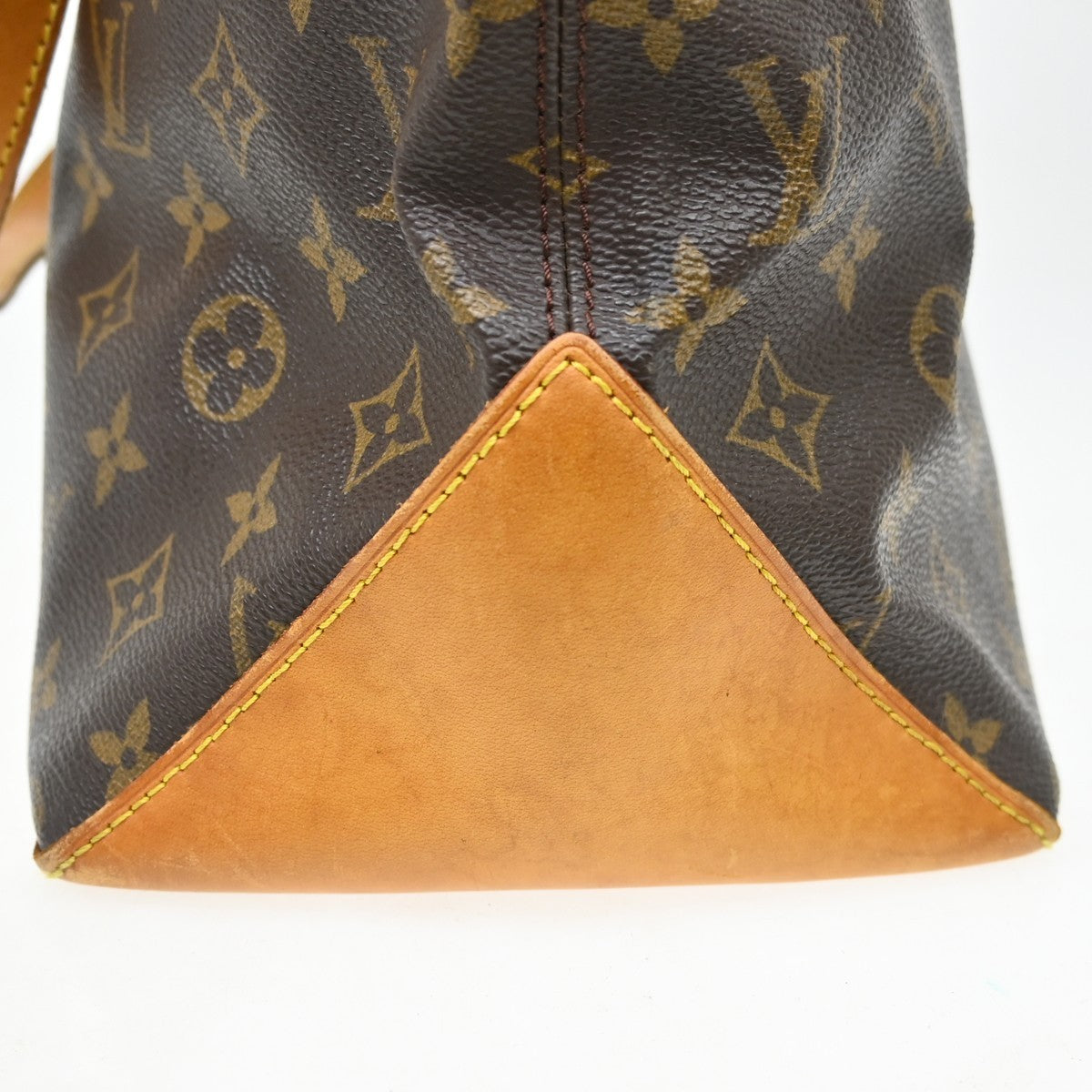 Louis Vuitton Cabas Mezzo Monogram Canvas Brown Canvas Tote Bag Bag (Pre-Owned)