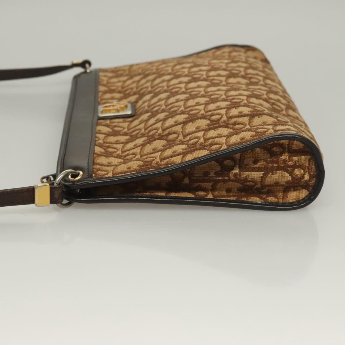 Christian Dior Vintage Trotter Canvas Brown Canvas Bag (Pre-Owned)