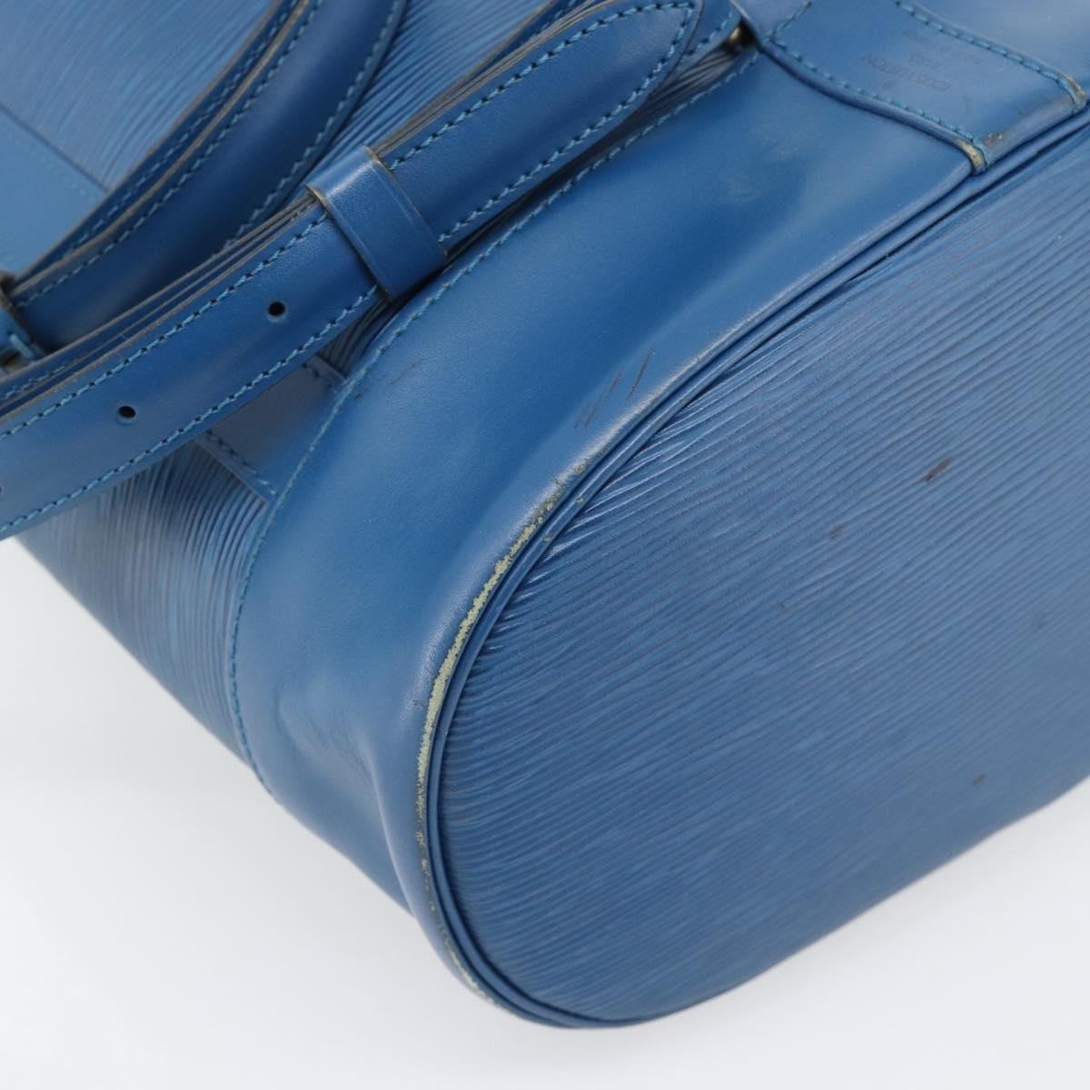 Louis Vuitton Randonnee Epi Leather Blue Leather Backpack Bag (Pre-Owned)