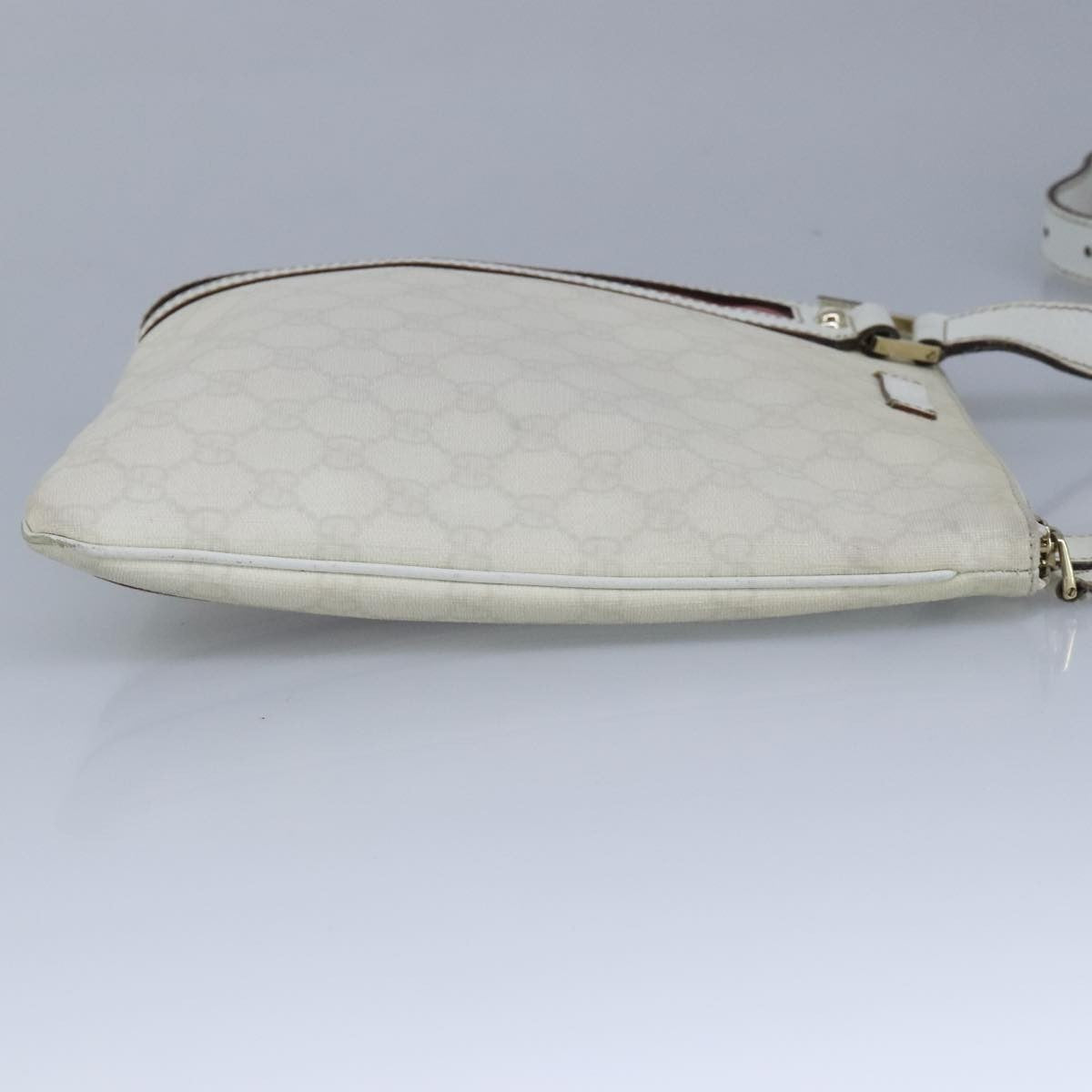 Gucci Sherry Line Shoulder Canvas White Pvc Shoulder Bag Bag (Pre-Owned)