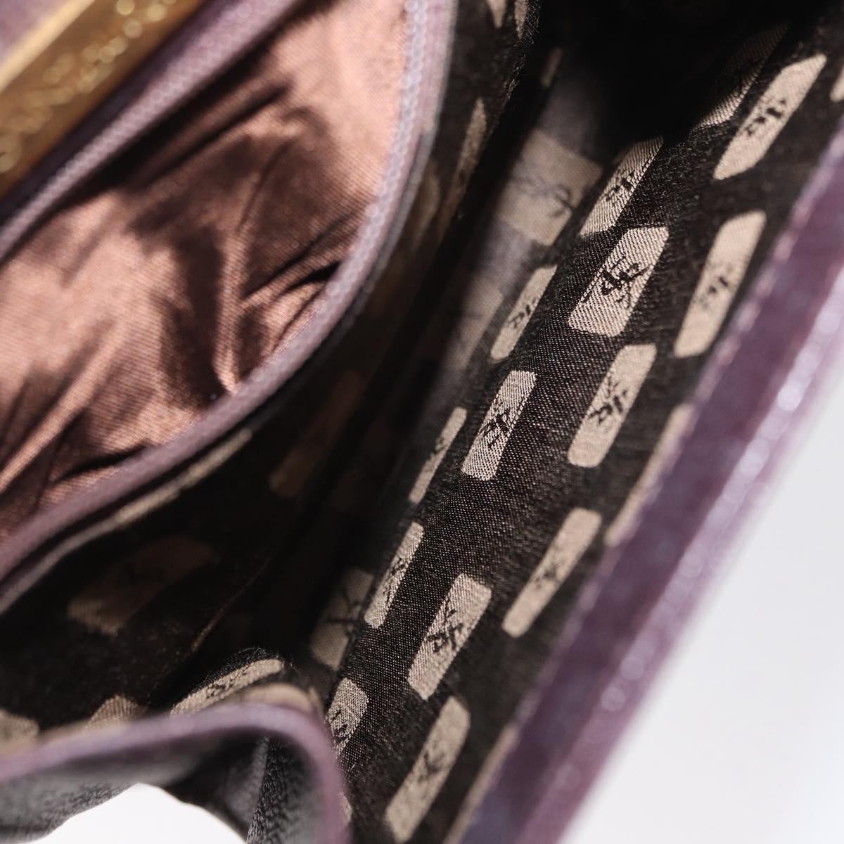 Saint Laurent Vintage Leather Purple Leather Shoulder Bag Bag (Pre-Owned)