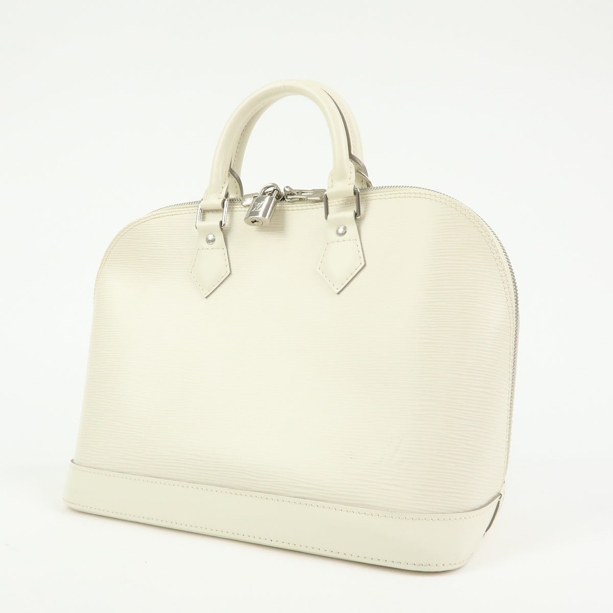 Louis Vuitton Alma Epi Leather White Leather Handbag (Pre-Owned)