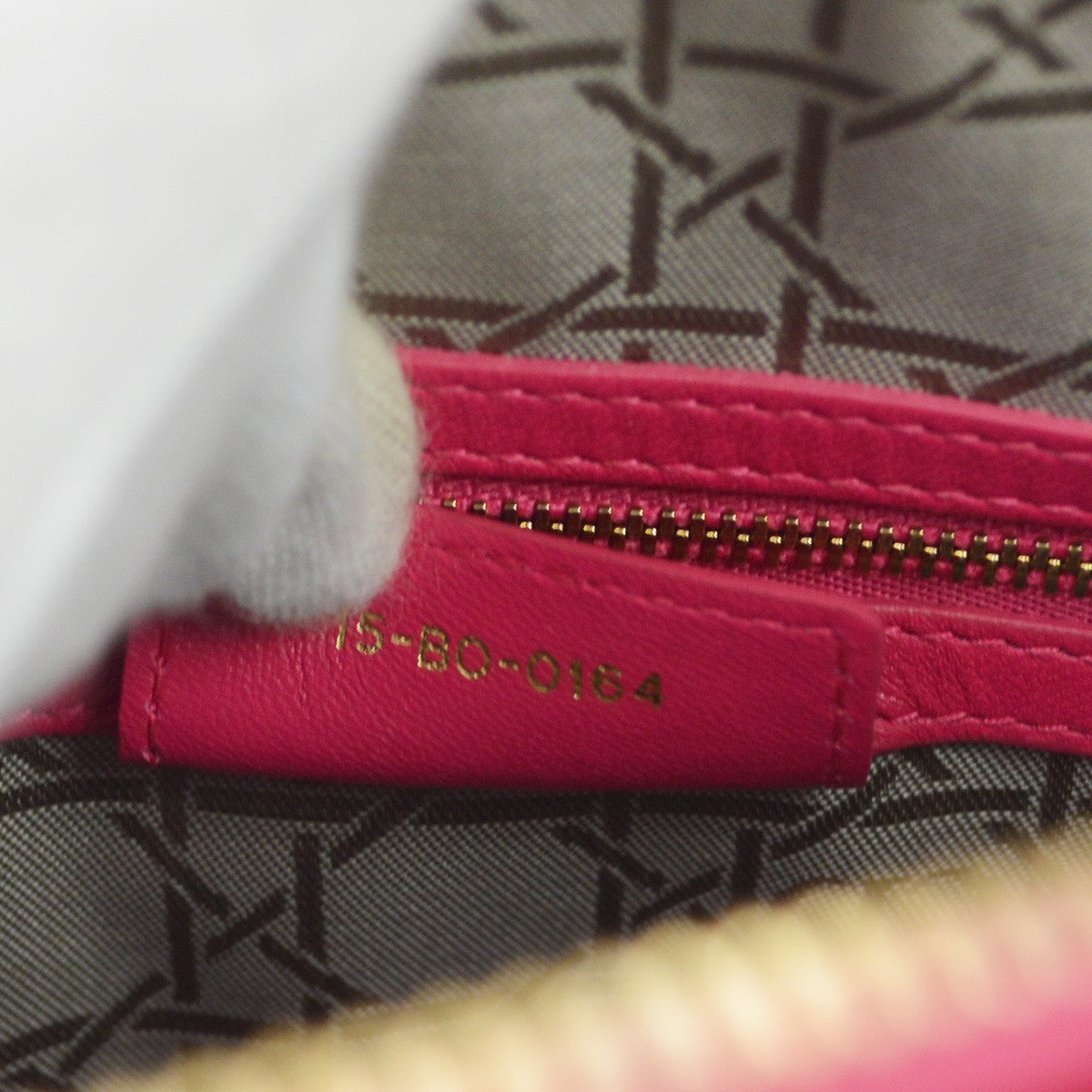 Christian Dior Lady Dior Cannage Pink Leather Handbag (Pre-Owned)