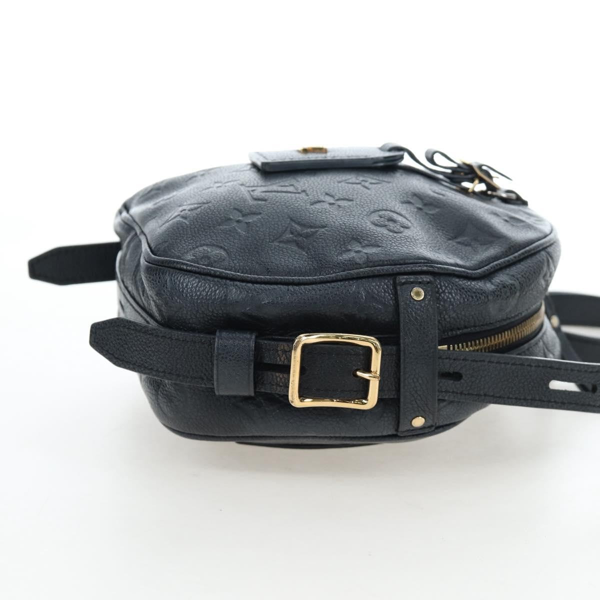 Louis Vuitton Boite Chapeau Souple Monogram Empreinte Leather Black Leather Shoulder Bag Bag (Pre-Owned)