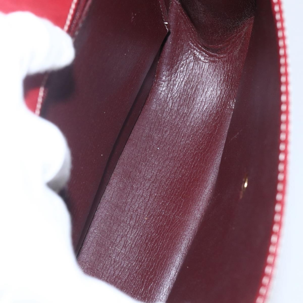 Christian Dior Vintage Leather Red Leather Handbag (Pre-Owned)