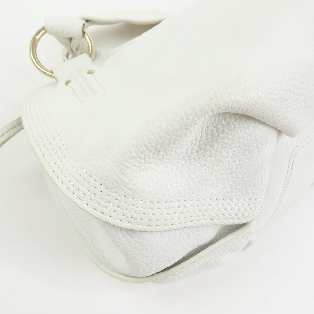 Celine Bittersweet Leather White Leather Handbag (Pre-Owned)