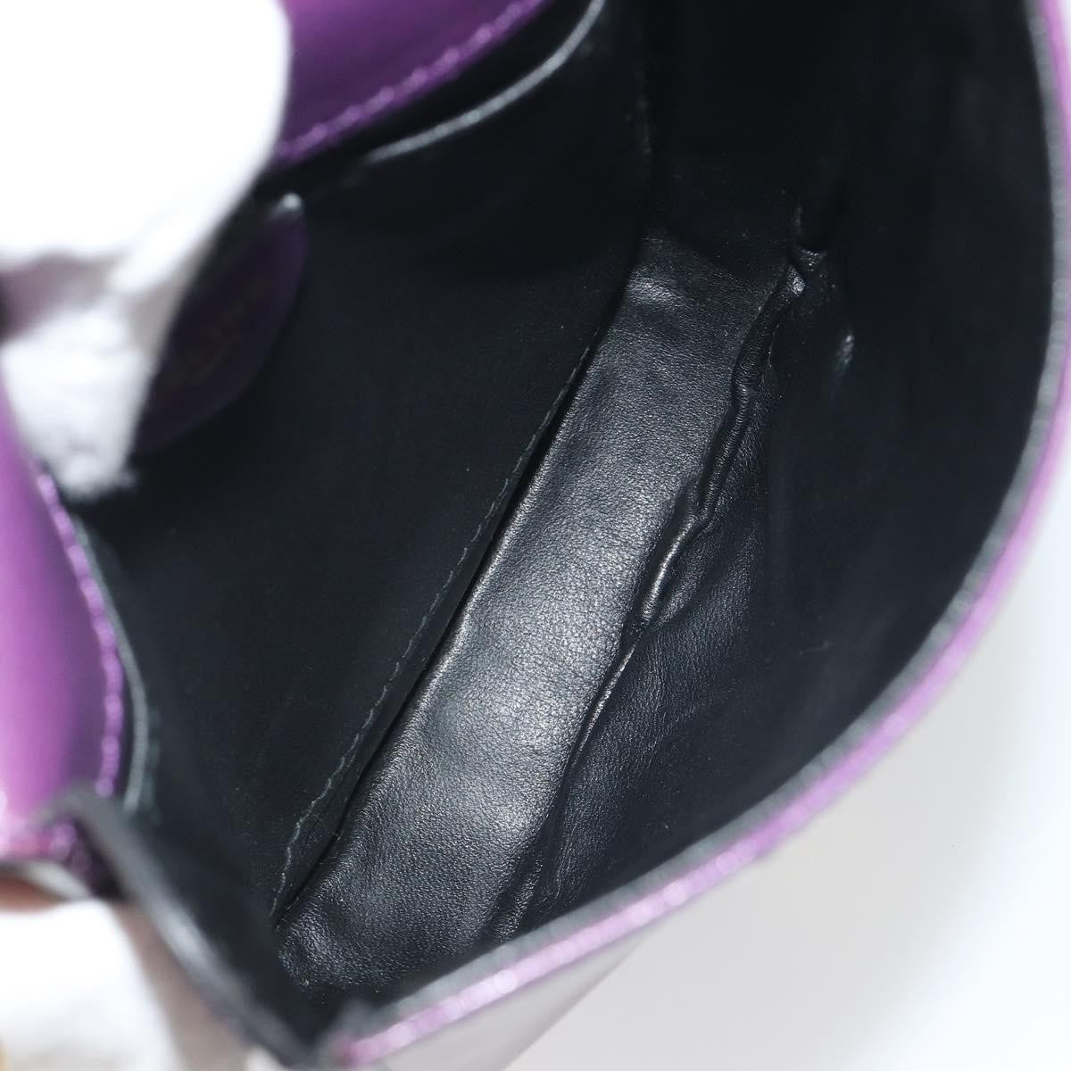 Celine Vintage Leather Purple Leather Shoulder Bag Bag (Pre-Owned)