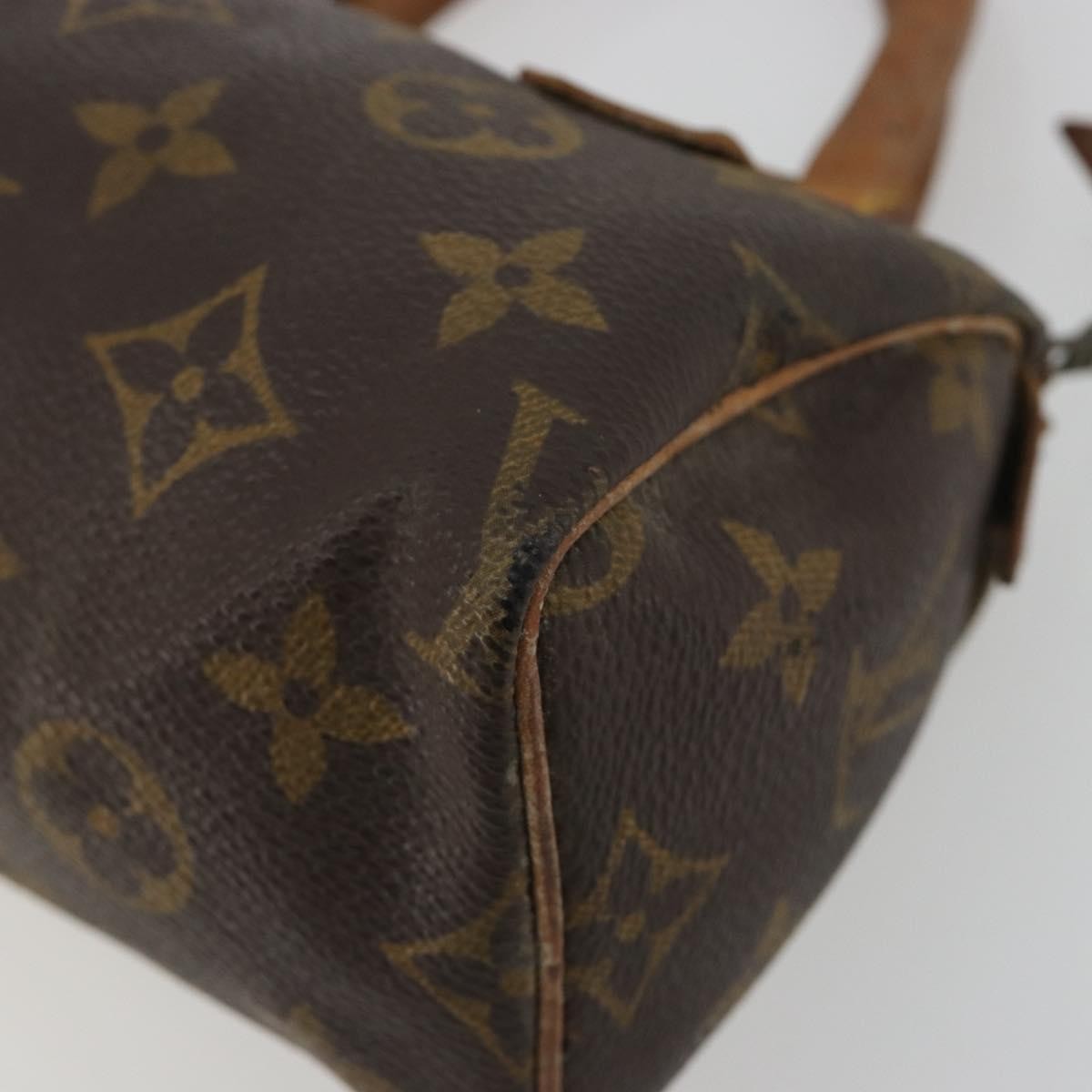 Louis Vuitton Speedy Mini Hl Monogram Canvas Brown Canvas Handbag (Pre-Owned)