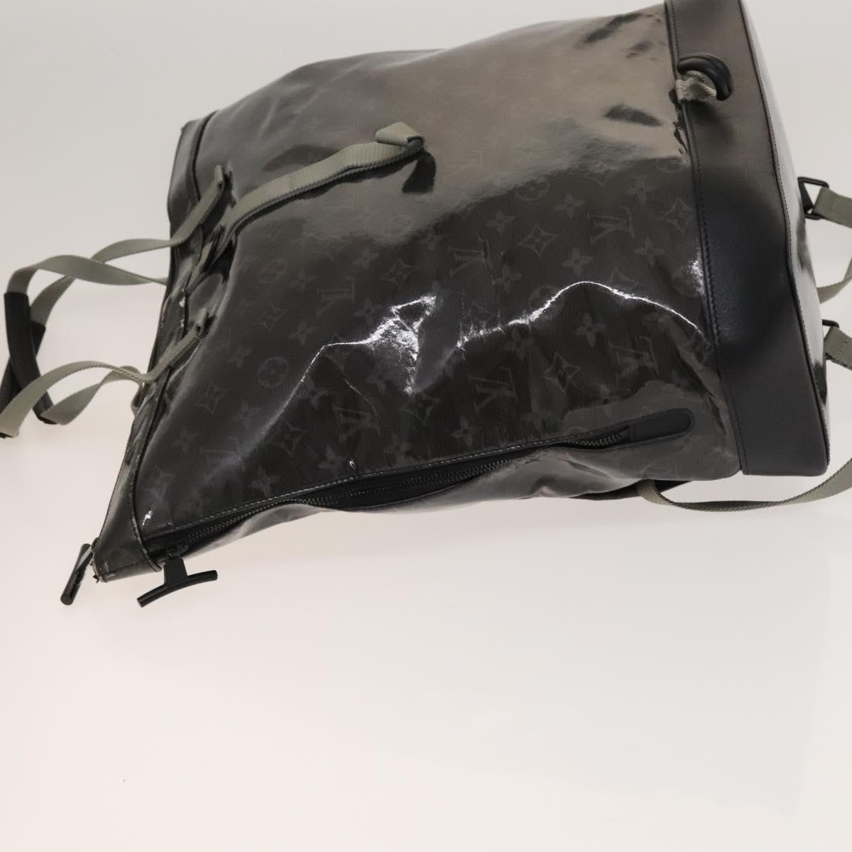 Louis Vuitton Zipped Tote Limited Edition Monogram Eclipse Glaze Canvas Black Canvas Backpack Bag (Pre-Owned)