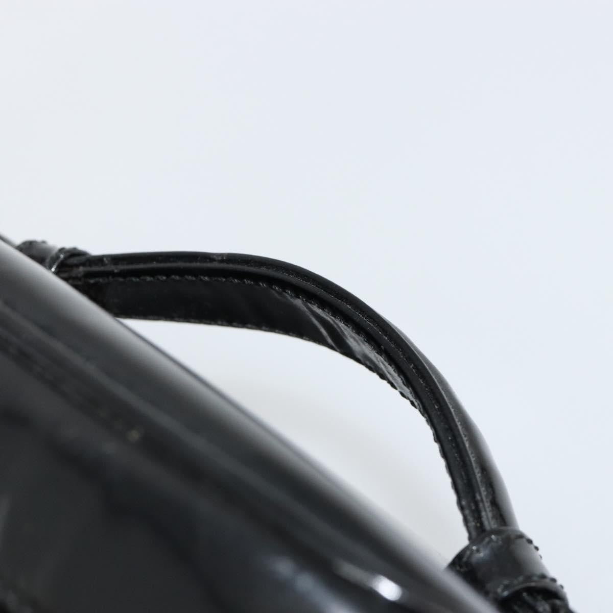 Chanel Vintage Timeless Cosmetic Case Patent Black Patent_Leather Handbag (Pre-Owned)