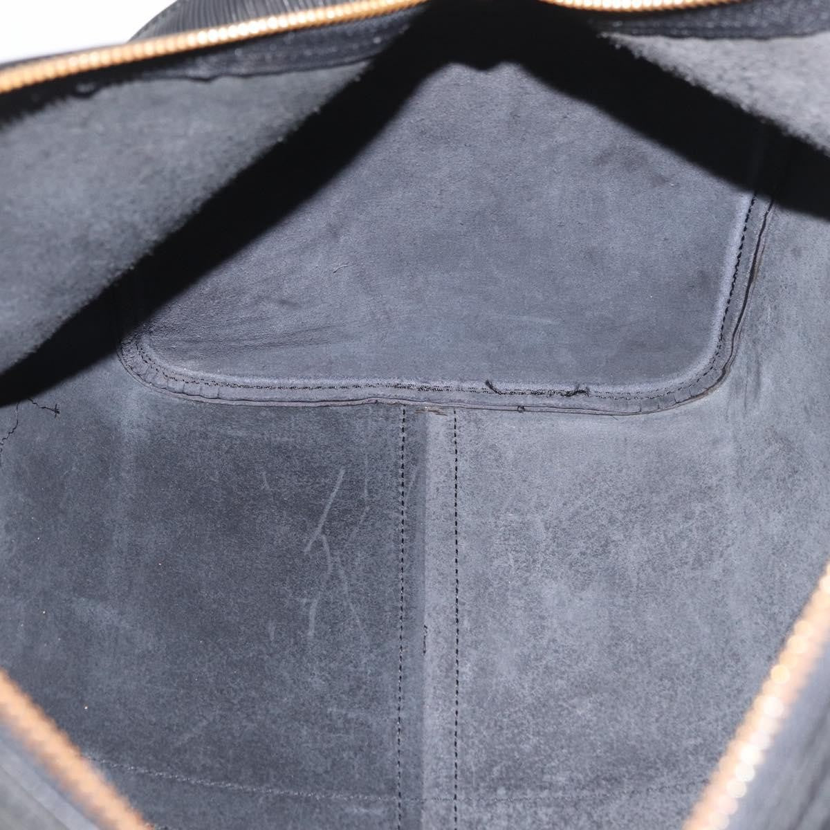 Louis Vuitton Keepall Epi Leather Black Leather Travel Bag Bag (Pre-Owned)