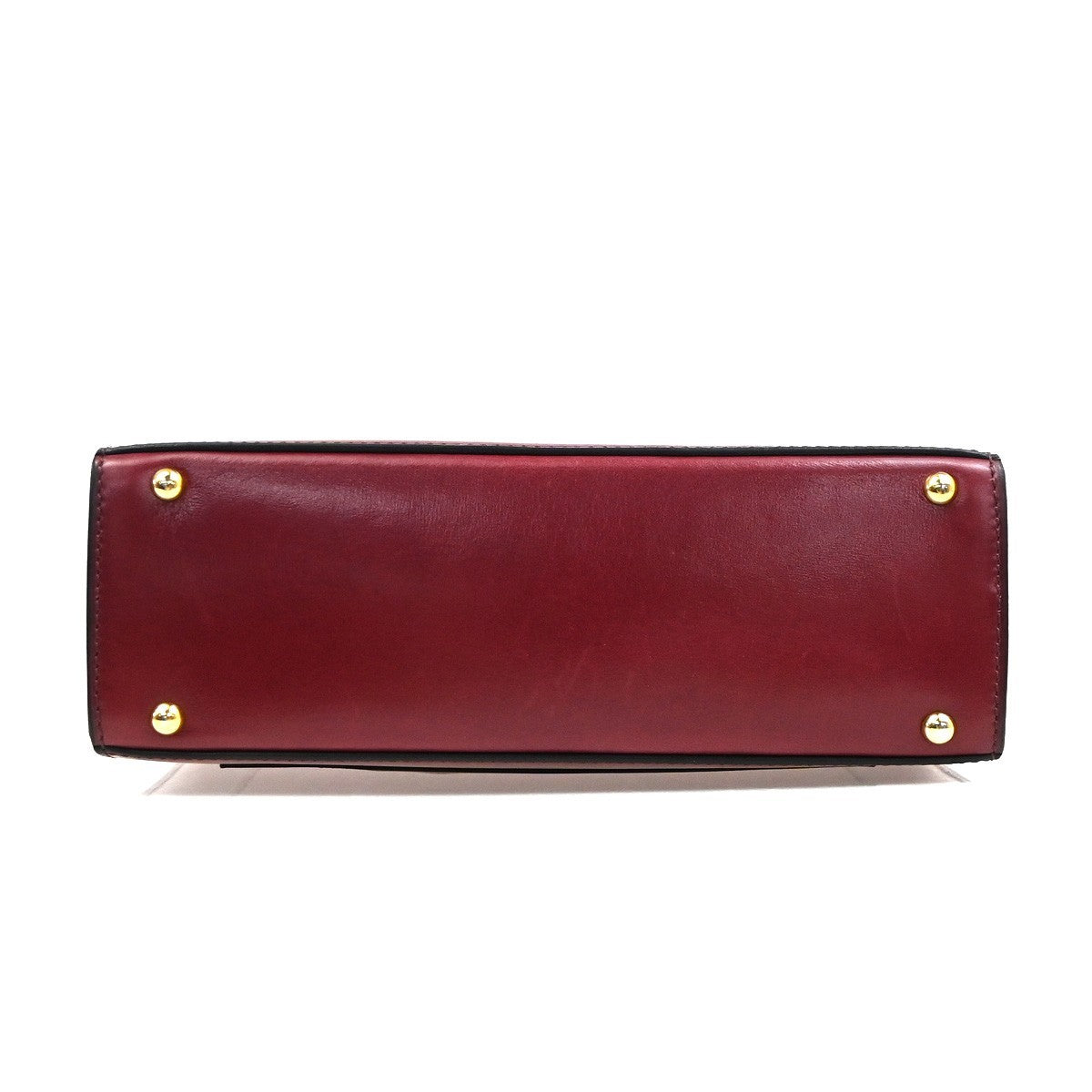 Celine Vintage Leather Red Leather Shoulder Bag Bag (Pre-Owned)