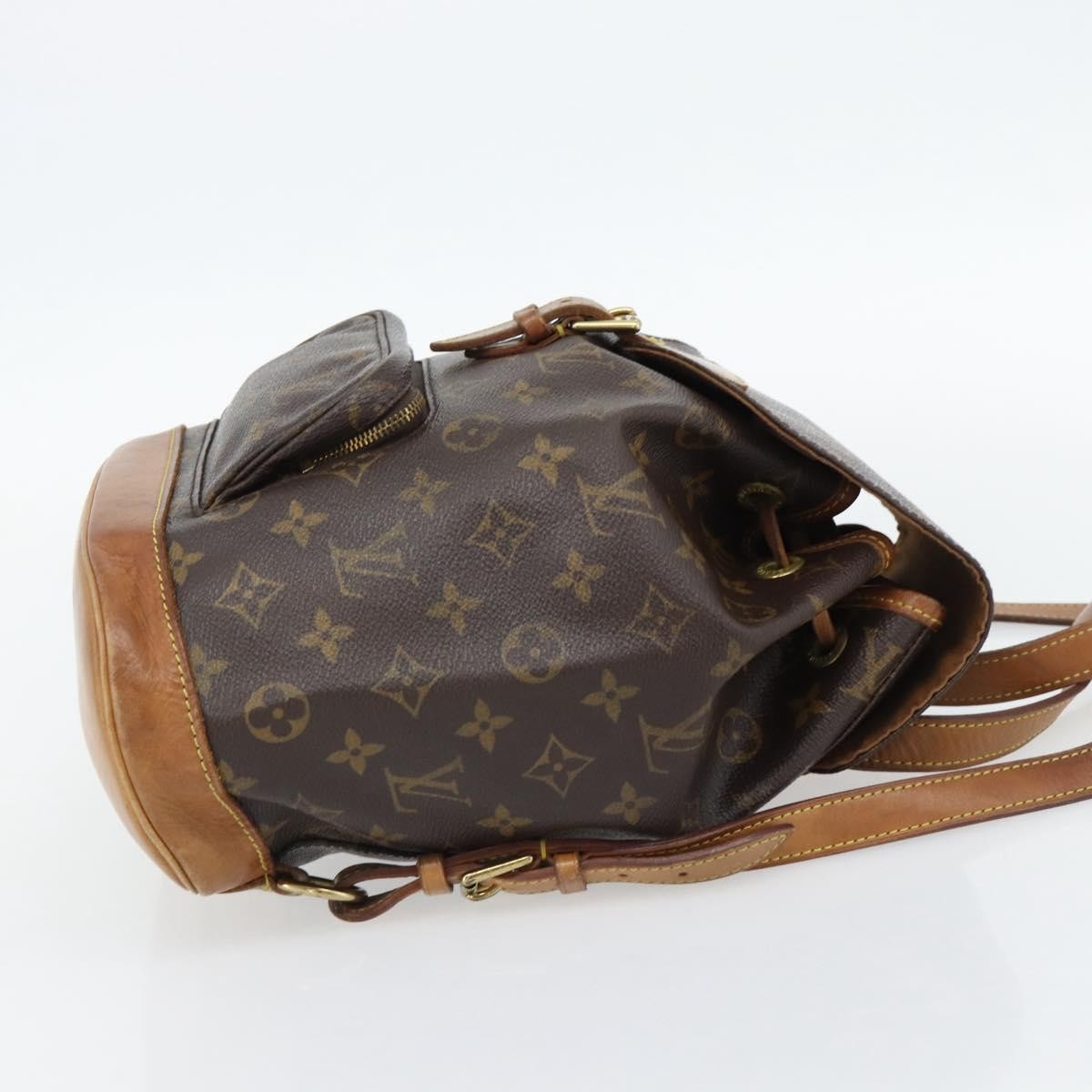 Louis Vuitton Vintage Montsouris Monogram Canvas Brown Canvas Backpack Bag (Pre-Owned)