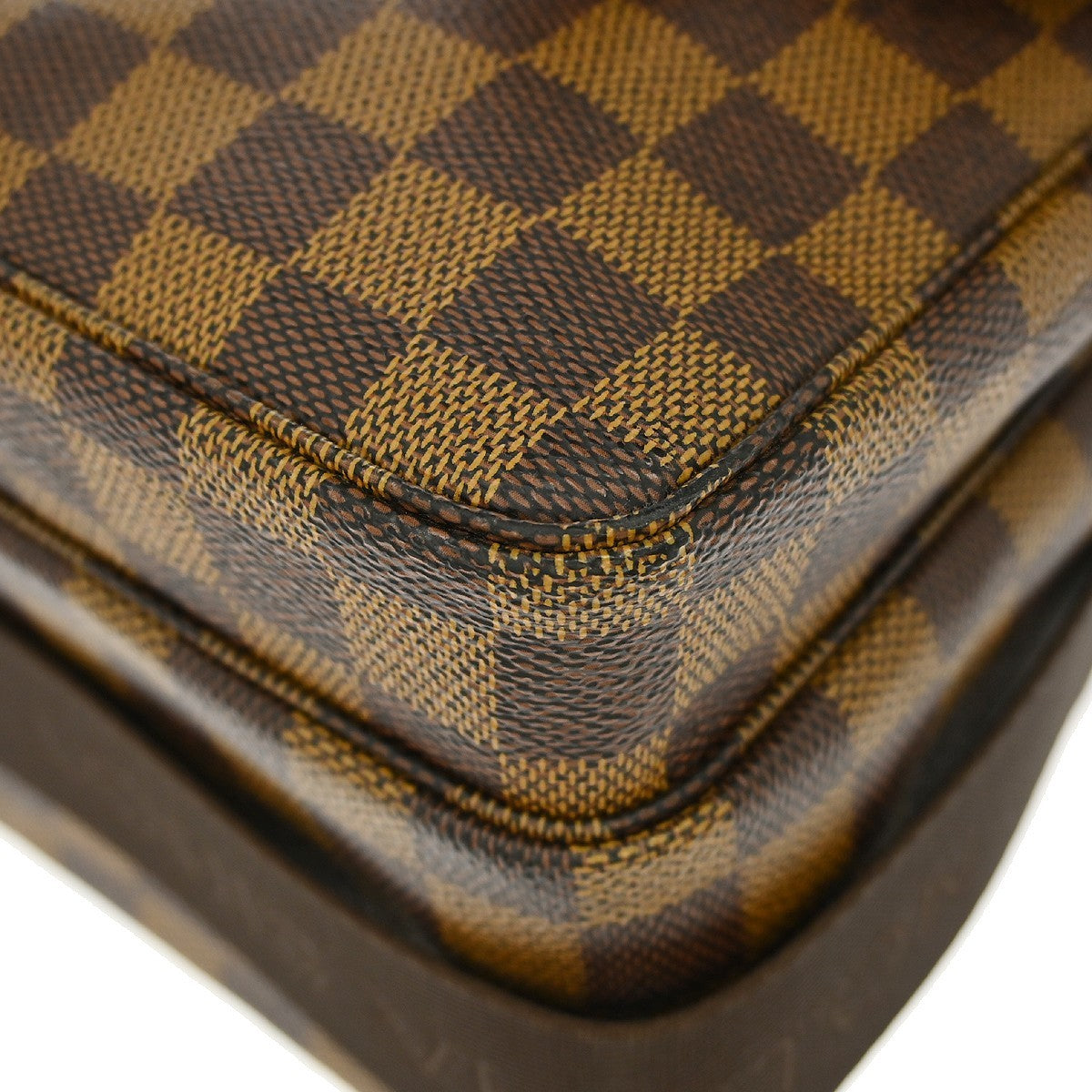 Louis Vuitton Broadway Damier Ebene Brown Canvas Handbag (Pre-Owned)