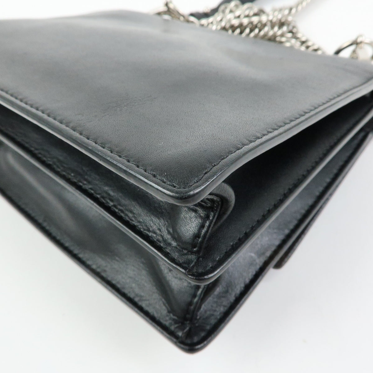 Fendi Kan I Leather Black Leather Shoulder Bag Bag (Pre-Owned)