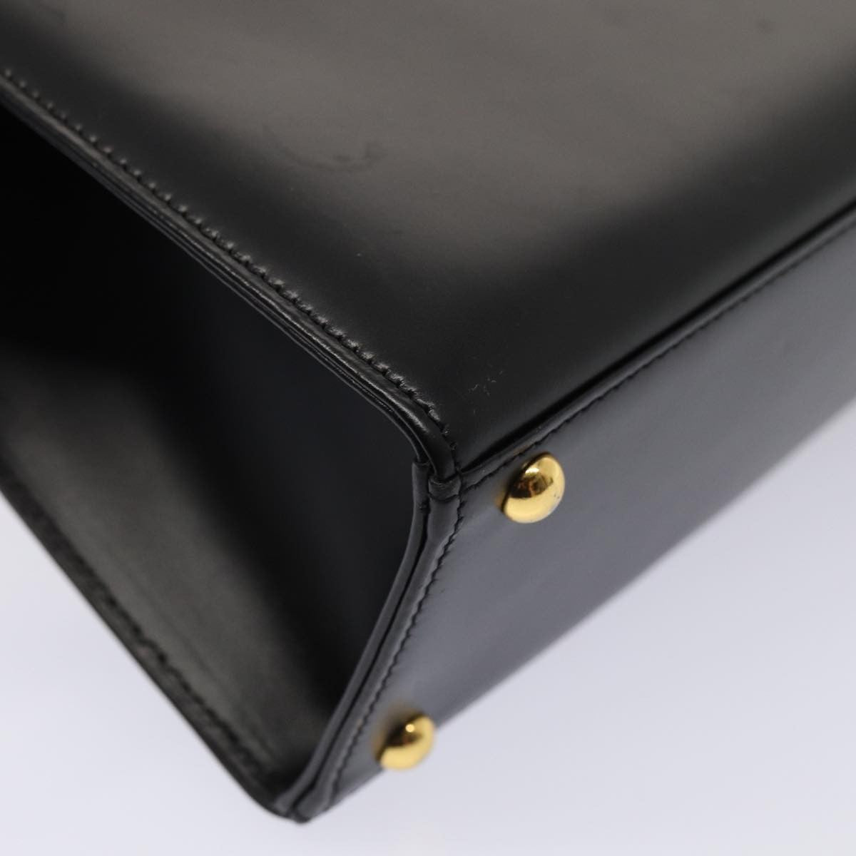 Givenchy Vintage 4G Leather Black Leather Handbag (Pre-Owned)