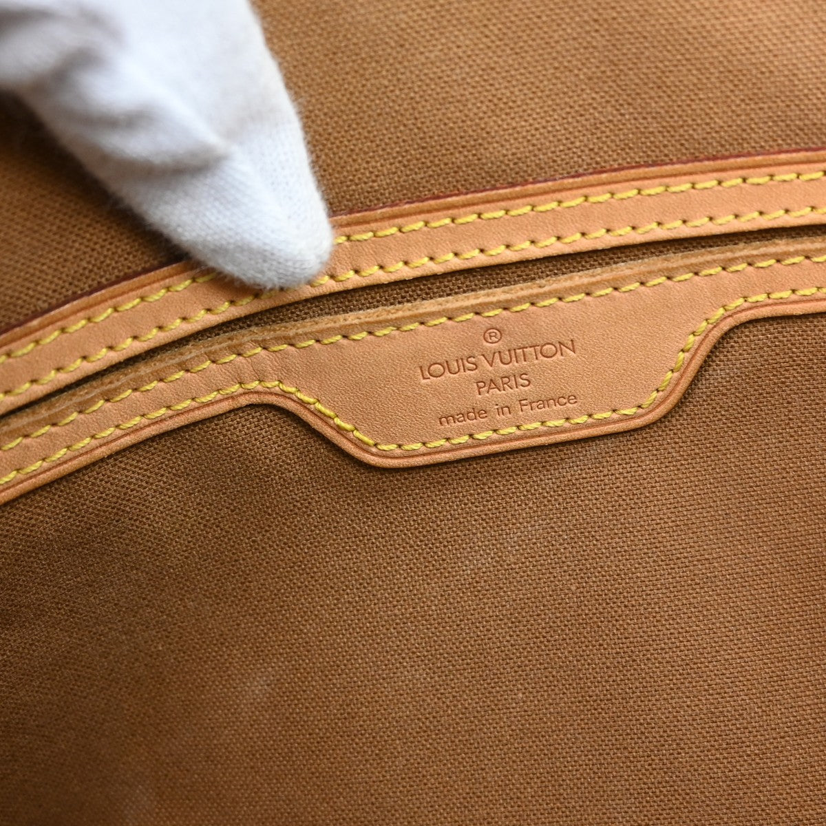 Louis Vuitton Cabas Mezzo Monogram Canvas Brown Canvas Shoulder Bag Bag (Pre-Owned)