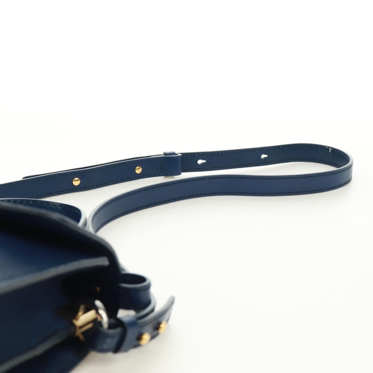 Chloe Aby Day Leather Blue Leather Handbag (Pre-Owned)