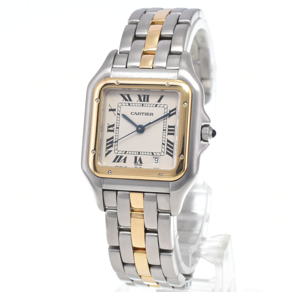 Cartier Vintage Panthere De Cartier Quartz Rose Gold With Diamond Bezel, Lugs And Bracelet Watch (Pre-Owned)