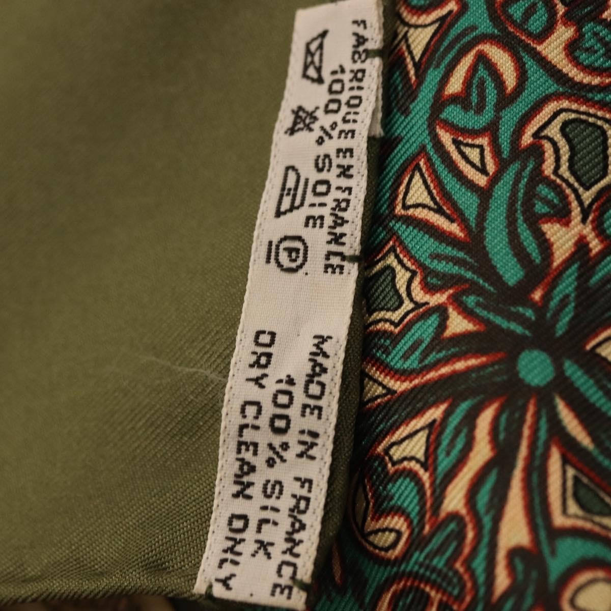 Hermes Carré 90 Silk Multicolor Khaki Silk Scarve & Shawl Accessory (Pre-Owned)