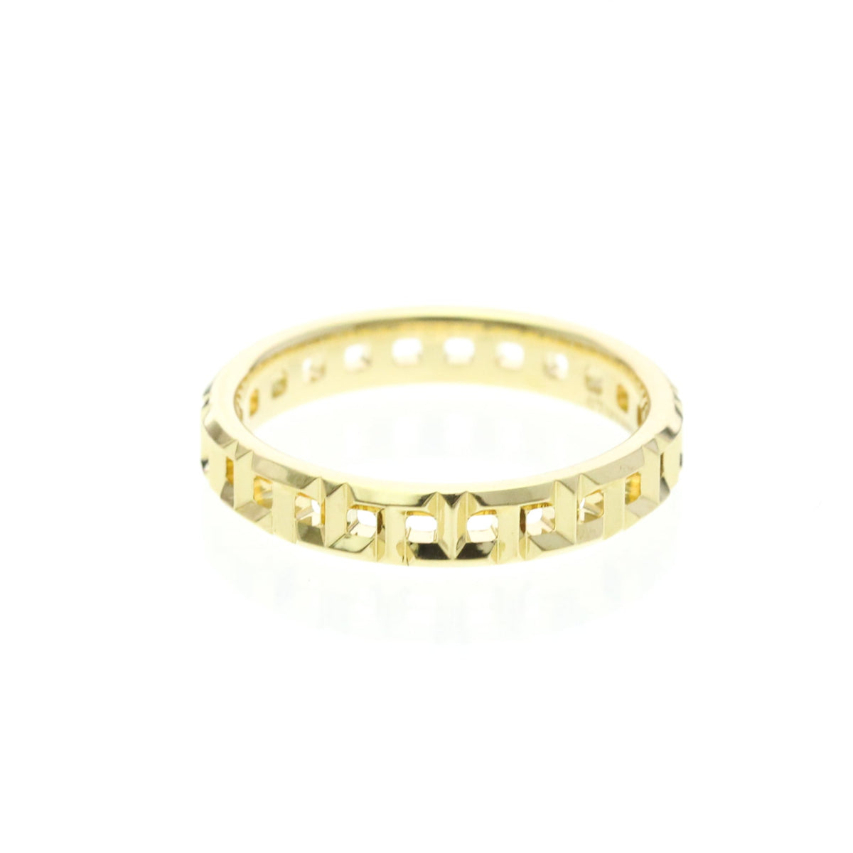 Tiffany & Co. T True 18K Yellow Gold Gold Yellow_Gold Ring Jewelry (Pre-Owned)