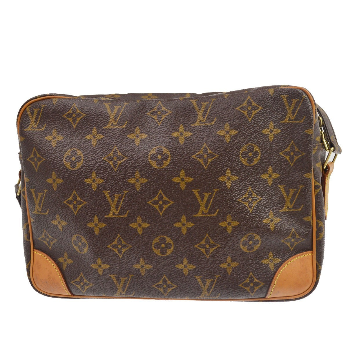 Louis Vuitton Nil Shoulder Bag Monogram Canvas Brown Canvas Shoulder Bag Bag (Pre-Owned)