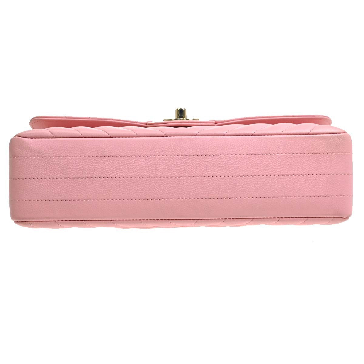 Chanel Shoulder Suede Patchwork Pink Calfskin Shoulder Bag Bag (Pre-Owned)