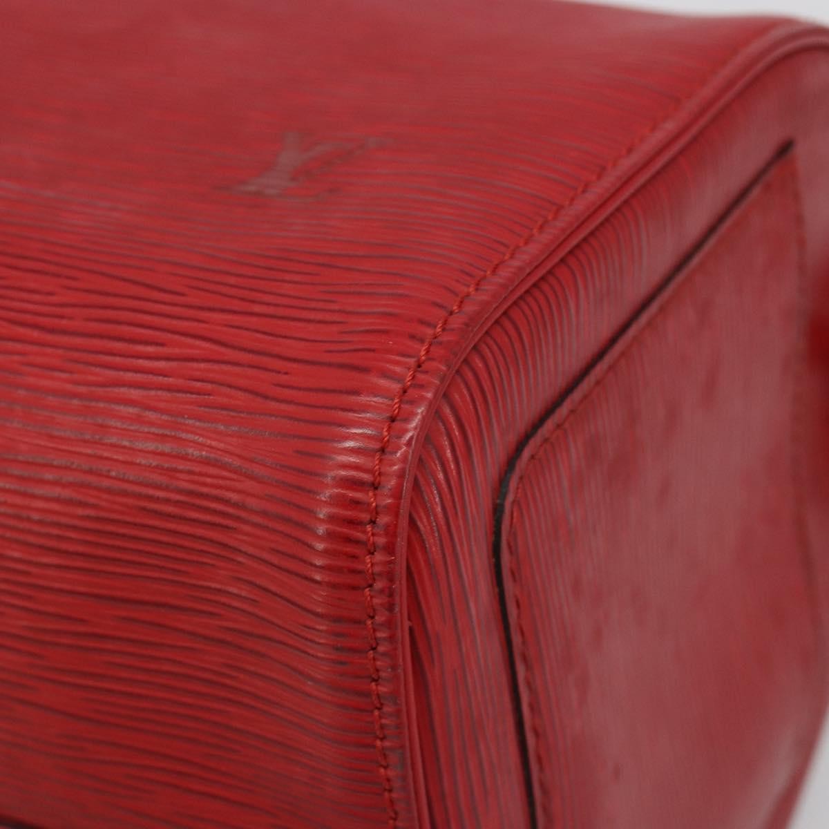 Louis Vuitton Speedy Epi Leather Red Leather Handbag (Pre-Owned)
