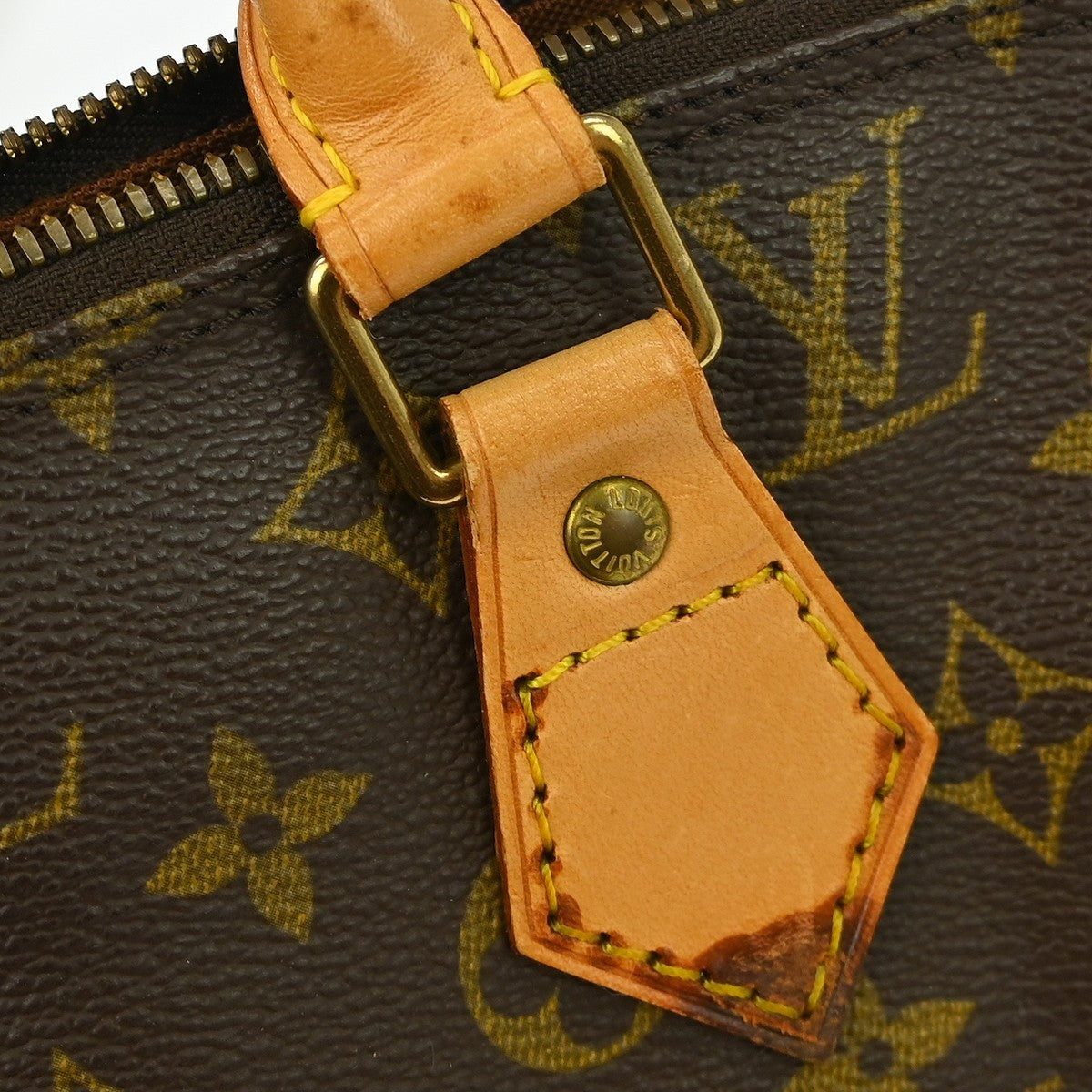 Louis Vuitton Alma Monogram Brown Canvas Handbag (Pre-Owned)