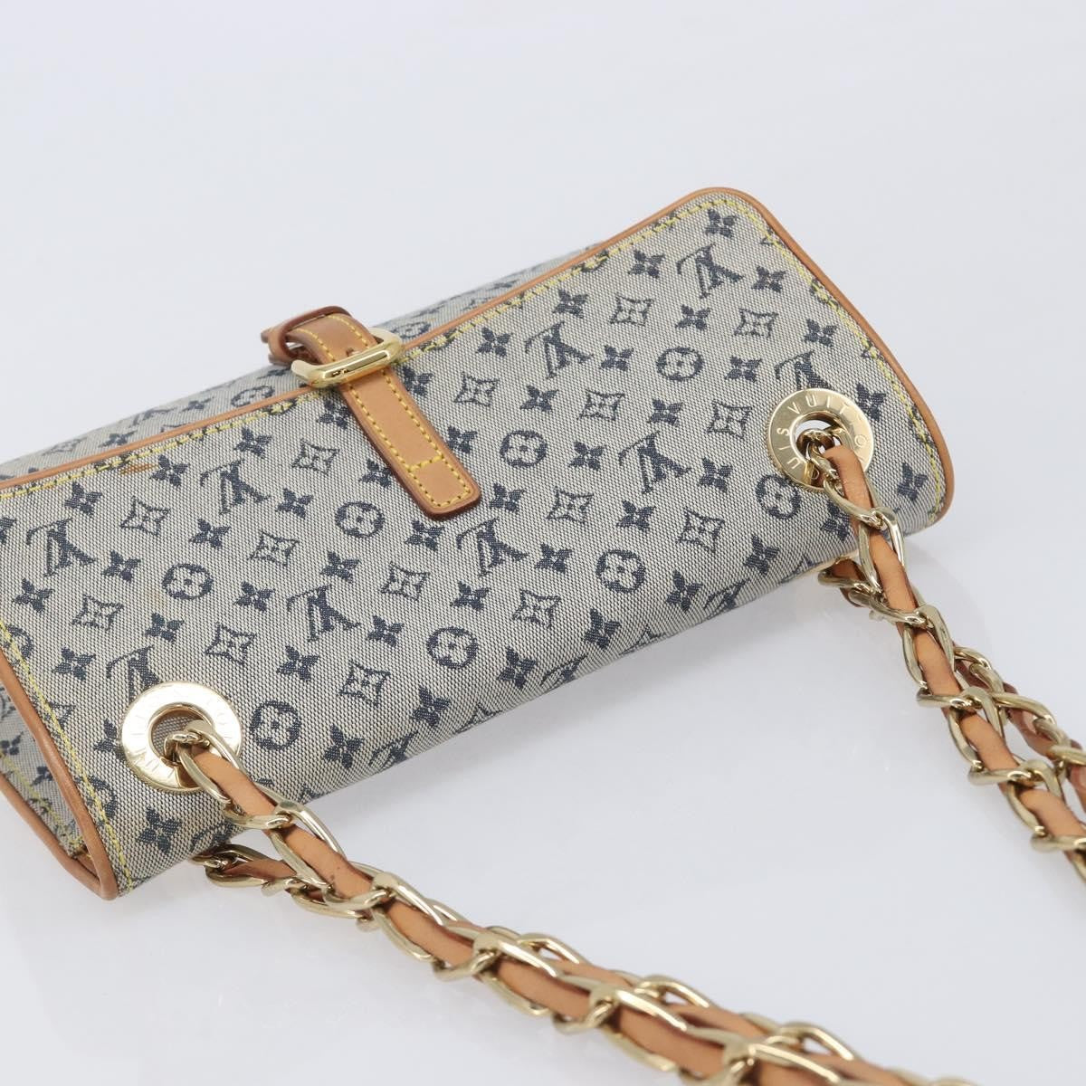 Louis Vuitton Camille Mini Lin Blue Canvas Handbag (Pre-Owned)