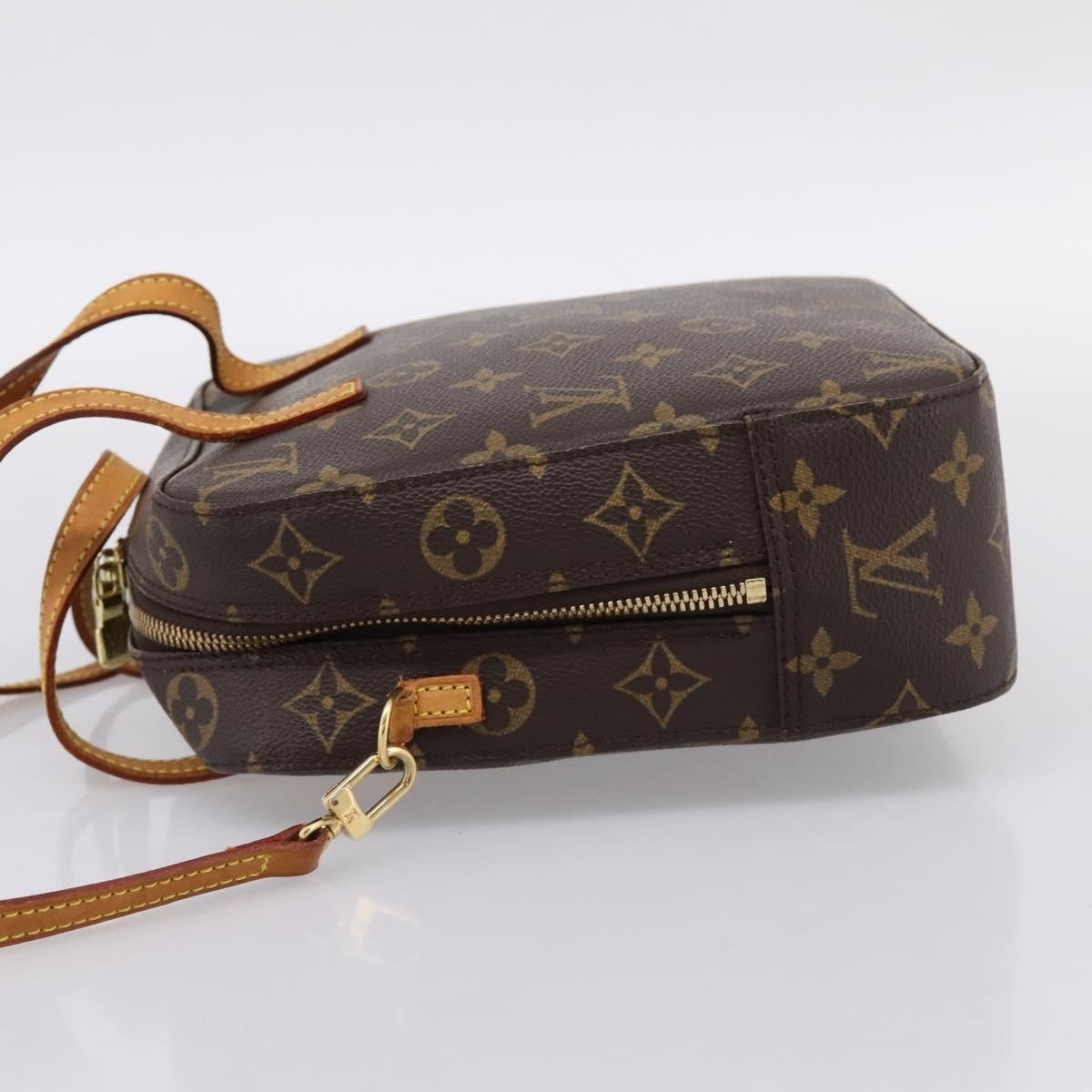 Louis Vuitton Spontini Monogram Canvas Brown Canvas Handbag (Pre-Owned)