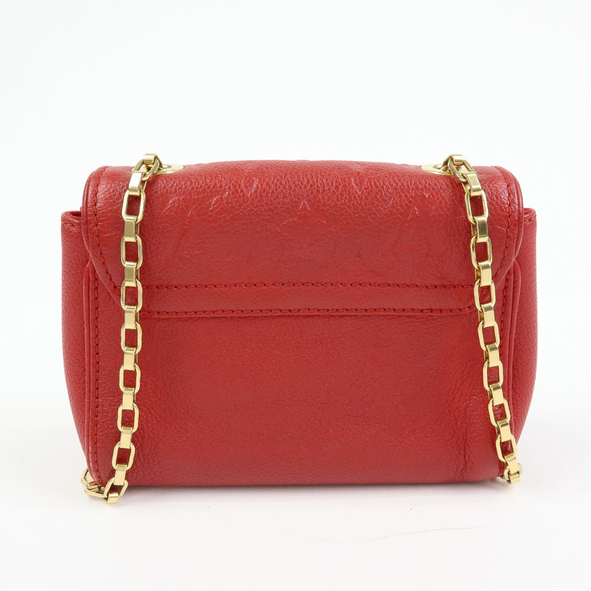 Louis Vuitton Saint Germain Monogram Empreinte Leather Red Leather Handbag (Pre-Owned)