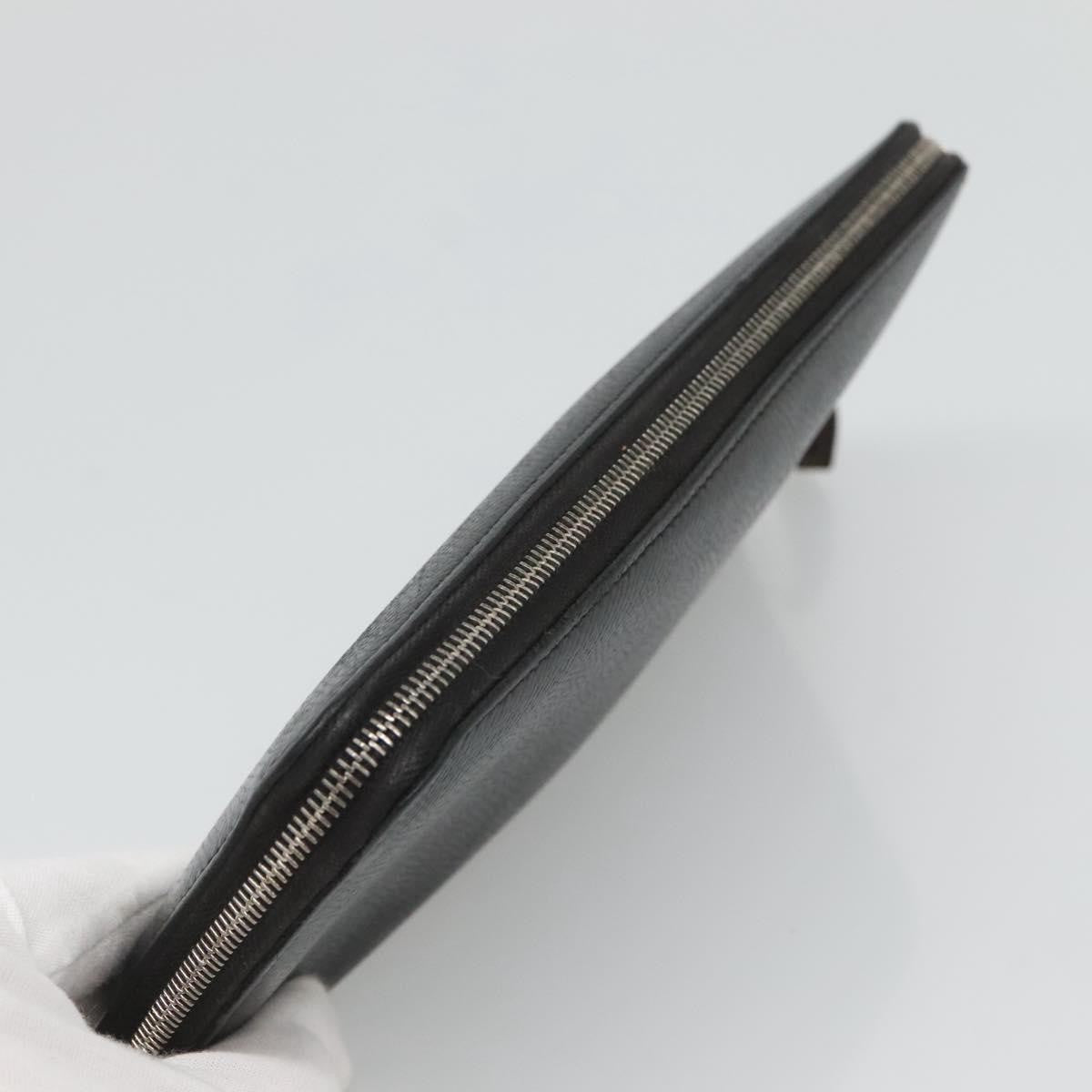 Hermes Azap Zip Around Silk'in Epsom Black Leather Wallets Accessory (Pre-Owned)