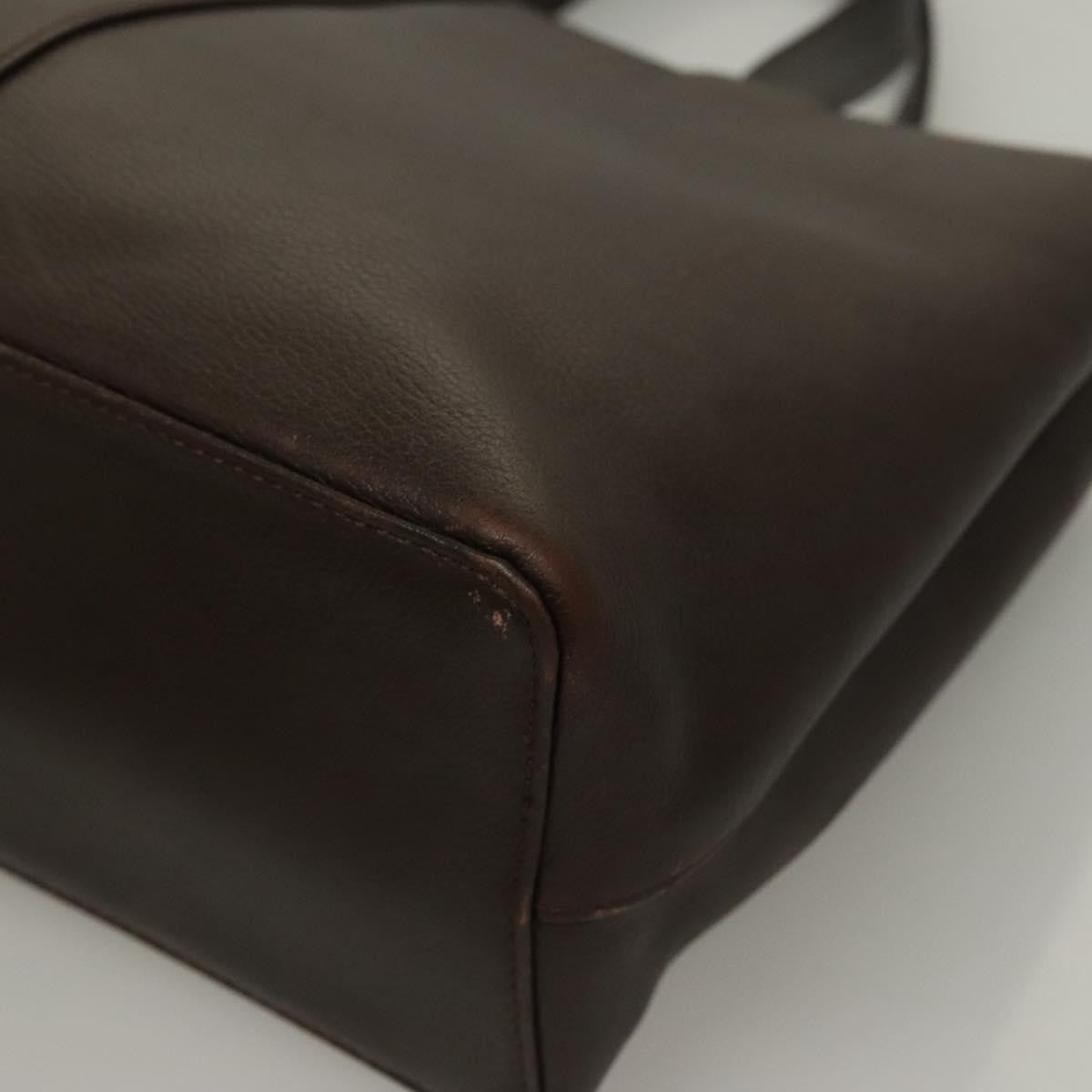 Burberry Vintage Leather Brown Leather Handbag (Pre-Owned)