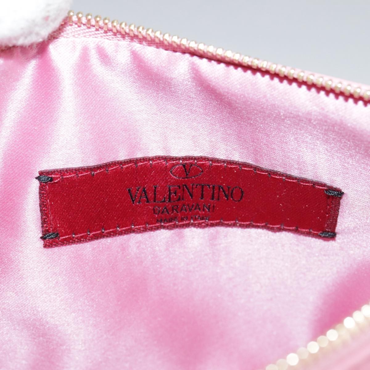 Valentino Garavani Pochette Leather Pink Leather Clutche & Pouche Bag (Pre-Owned)