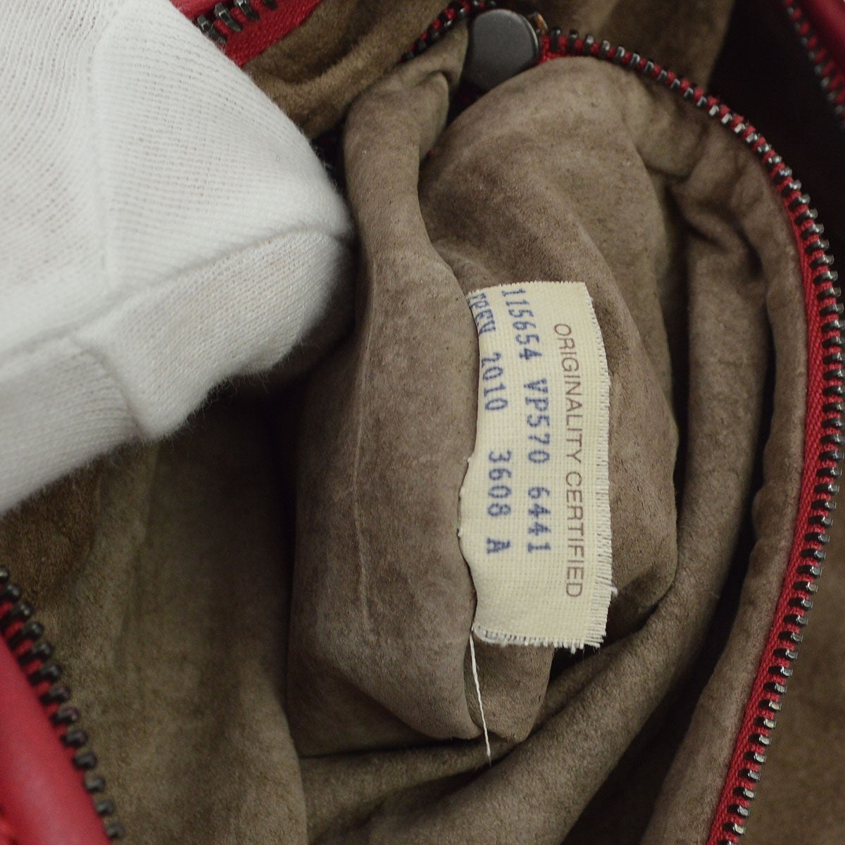Bottega Veneta Veneta Plisse Hobo Intrecciato Nappa Red Leather Shoulder Bag Bag (Pre-Owned)