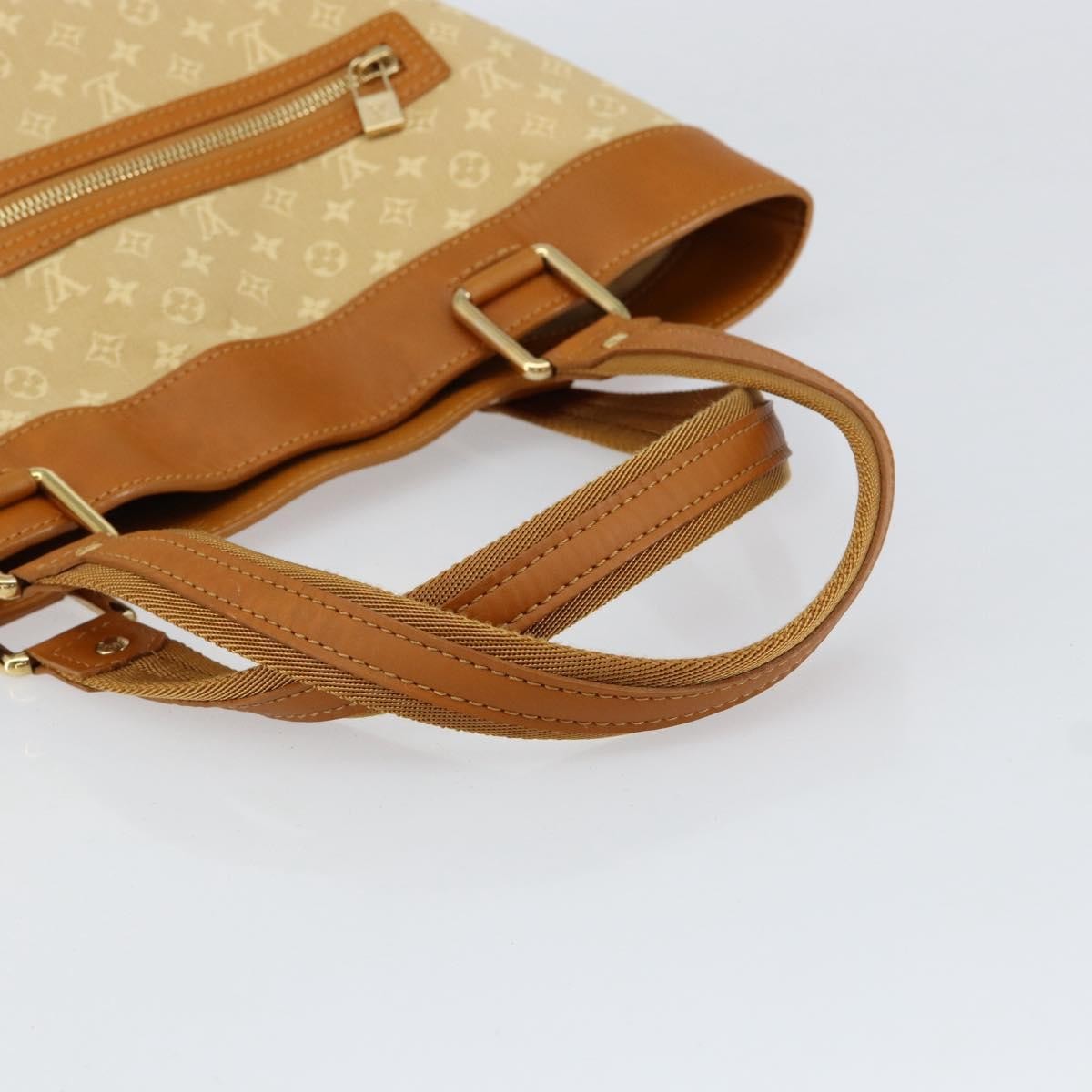 Louis Vuitton Lucille Mini Lin Beige Canvas Handbag (Pre-Owned)