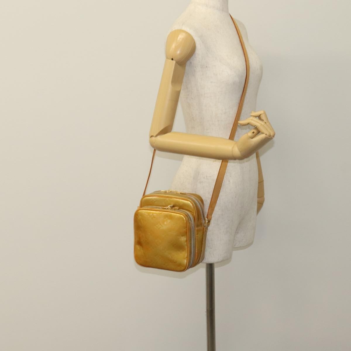 Louis Vuitton Wooster Monogram Vernis Yellow Patent_Leather Bag (Pre-Owned)