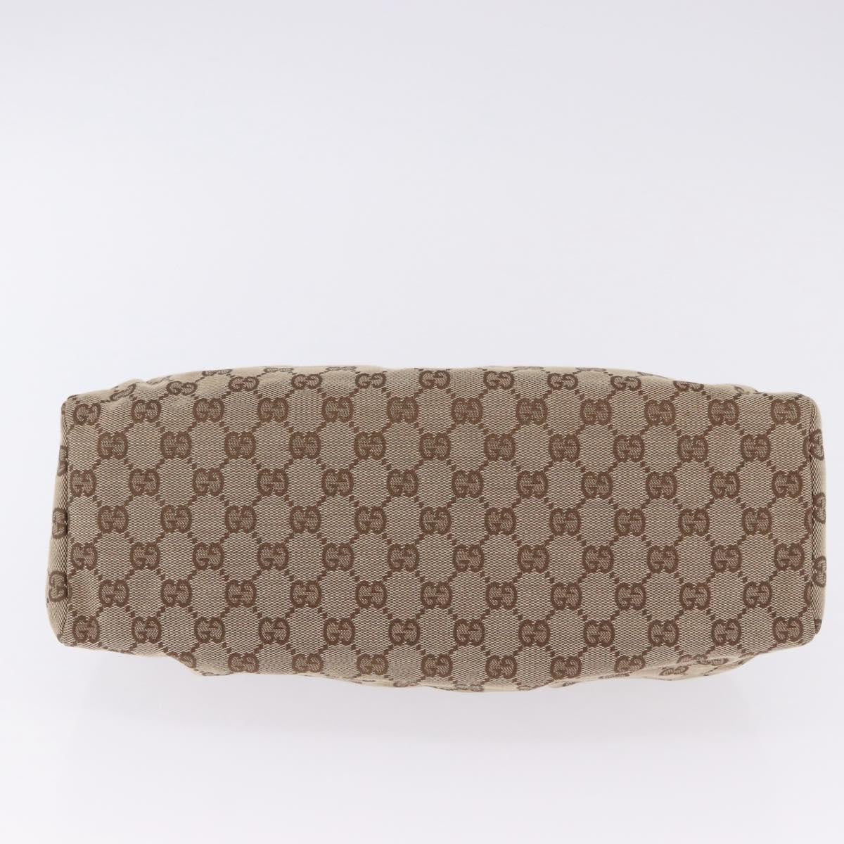 Gucci Wood Handle Frame Doctor Bag Gg Canvas Beige Canvas Shoulder Bag Bag (Pre-Owned)