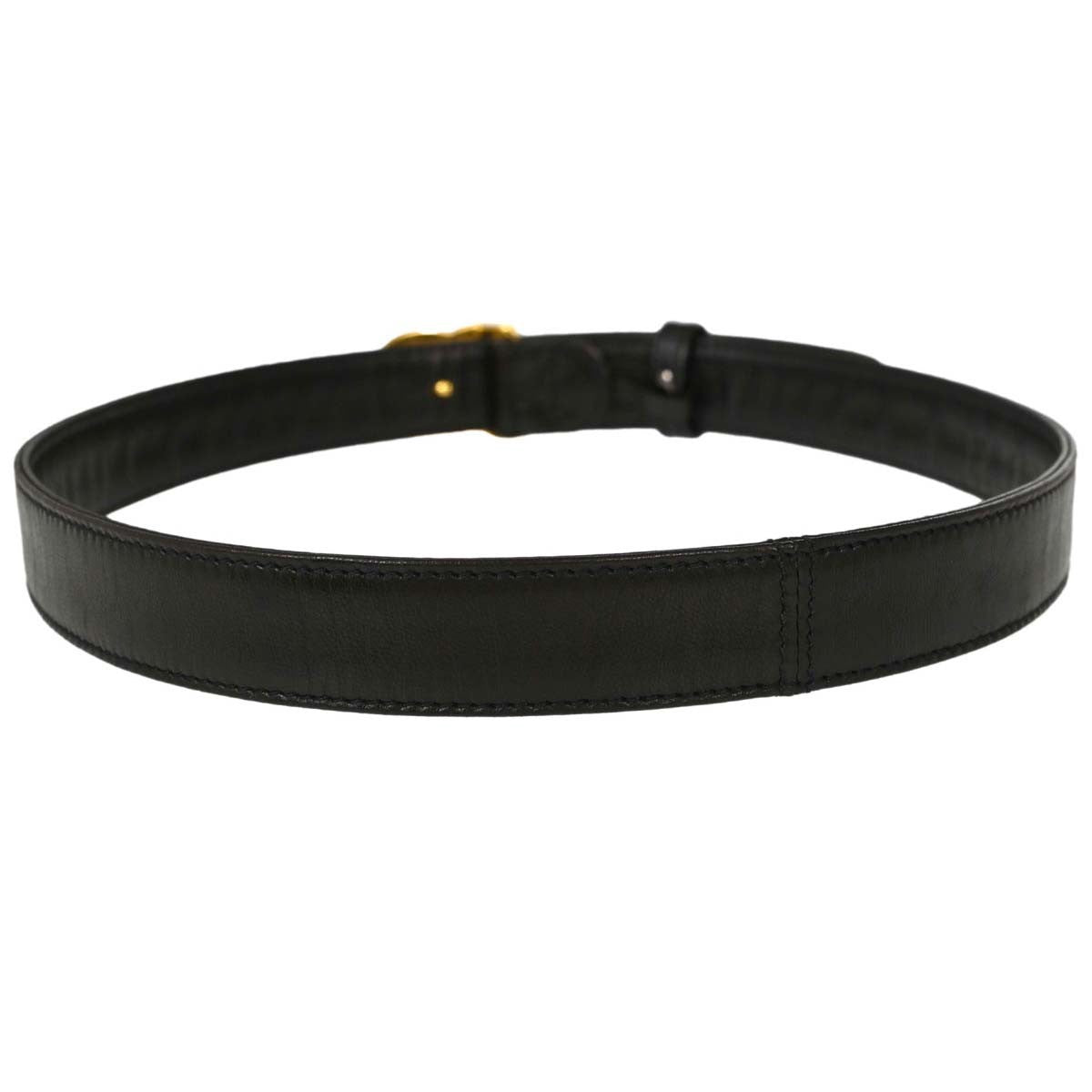 Chanel Cc Turnlock Belt Leather Black Leather Belts Accessory (Pre-Owned)