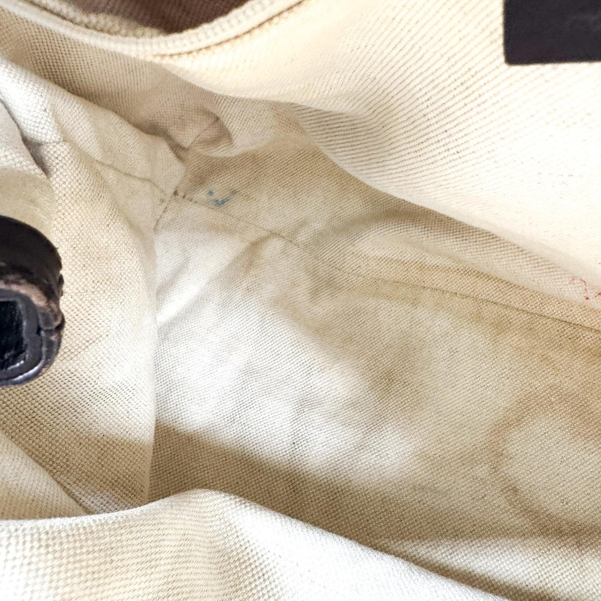 Gucci Sukey Tote Gg Canvas And Leather Beige Canvas Tote Bag Bag (Pre-Owned)