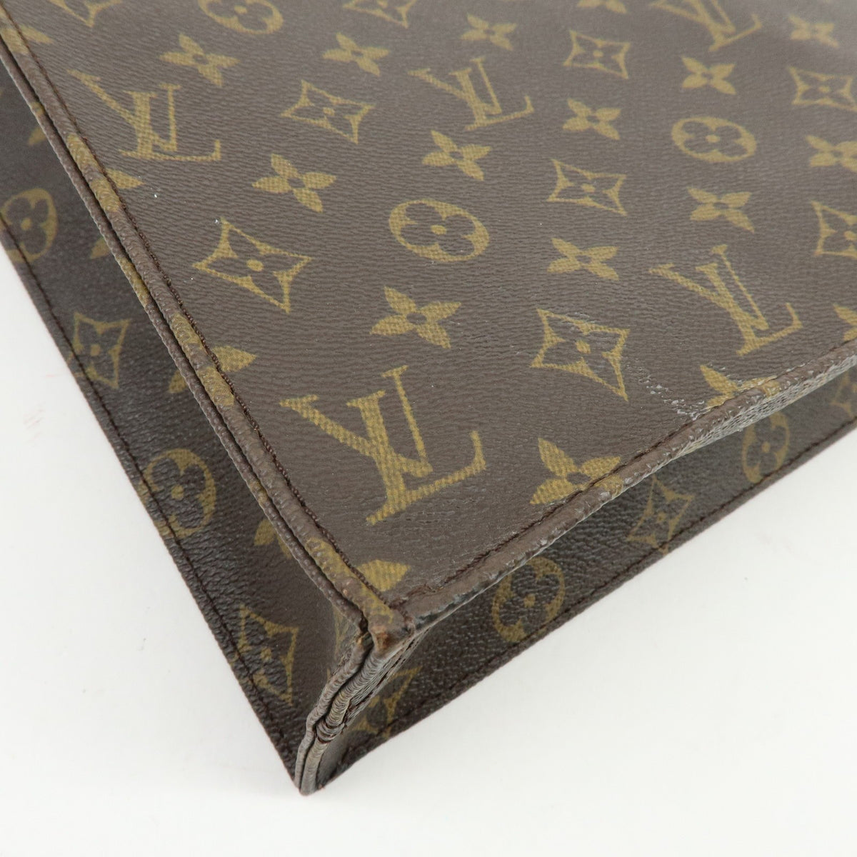 Louis Vuitton Vintage Sac Plat Monogram Canvas Brown Canvas Handbag (Pre-Owned)