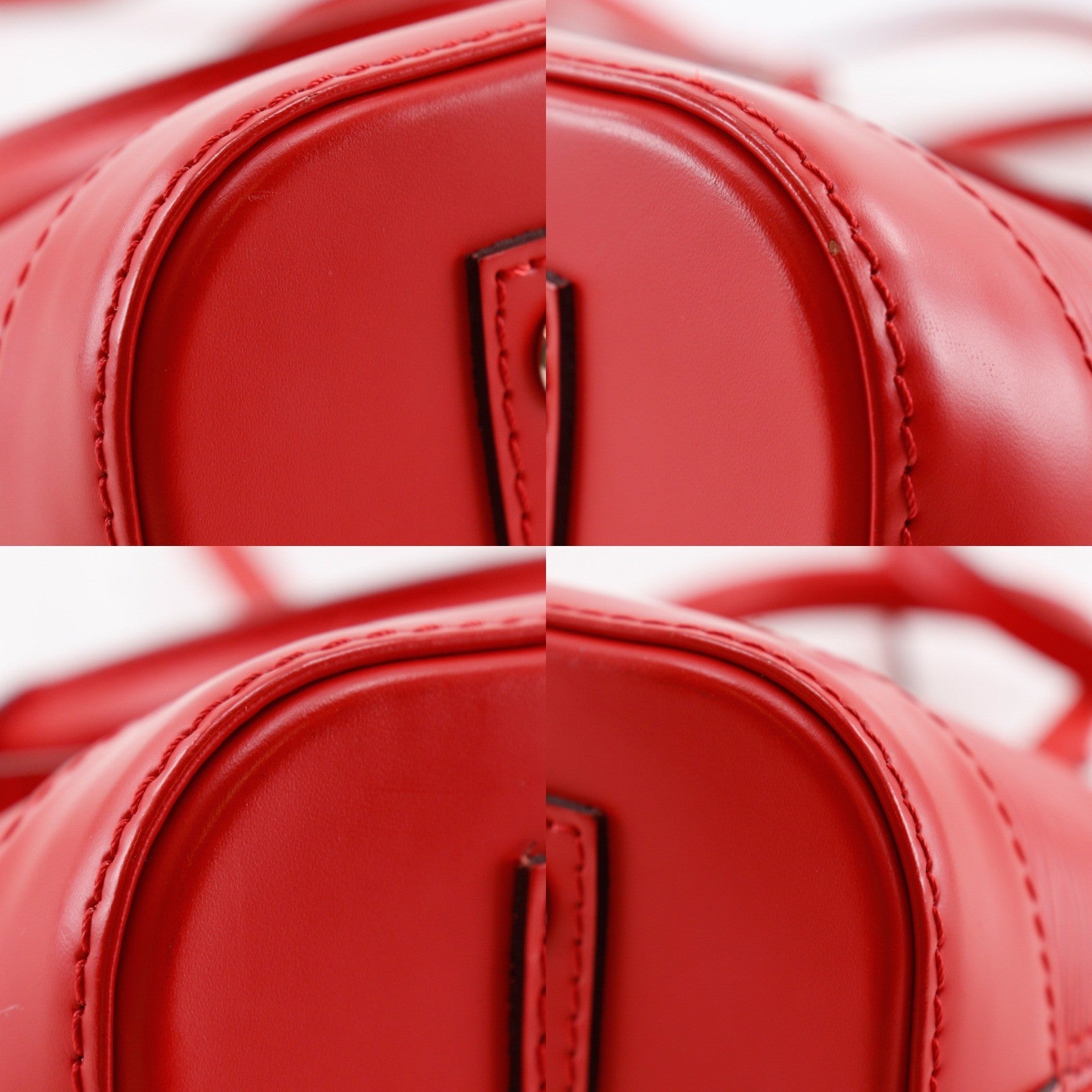 Louis Vuitton Alma Epi Leather Red Leather Handbag (Pre-Owned)