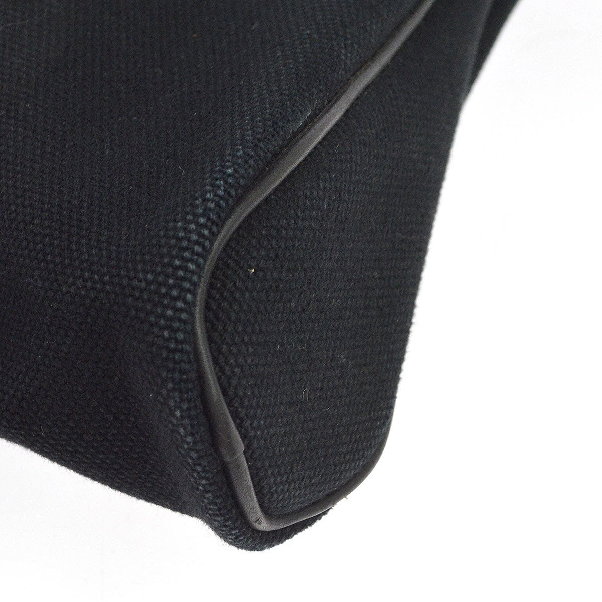 Hermes Heeboo Toile Black Canvas Handbag (Pre-Owned)