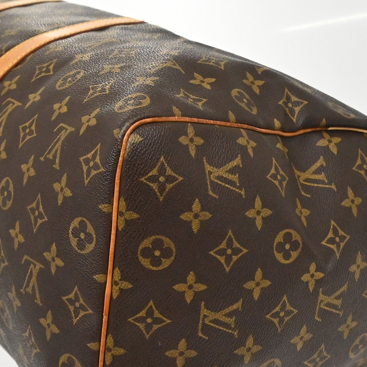 Louis Vuitton Keepall Monogram Canvas Brown Canvas Travel Bag Bag (Pre-Owned)