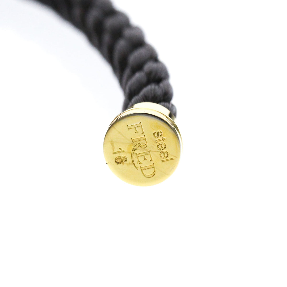 Fred Paris Force 10 Interchangeable Woven Cord And 18K Rose Gold With Diamonds Gold Yellow_Gold Bracelet Jewelry (Pre-Owned)