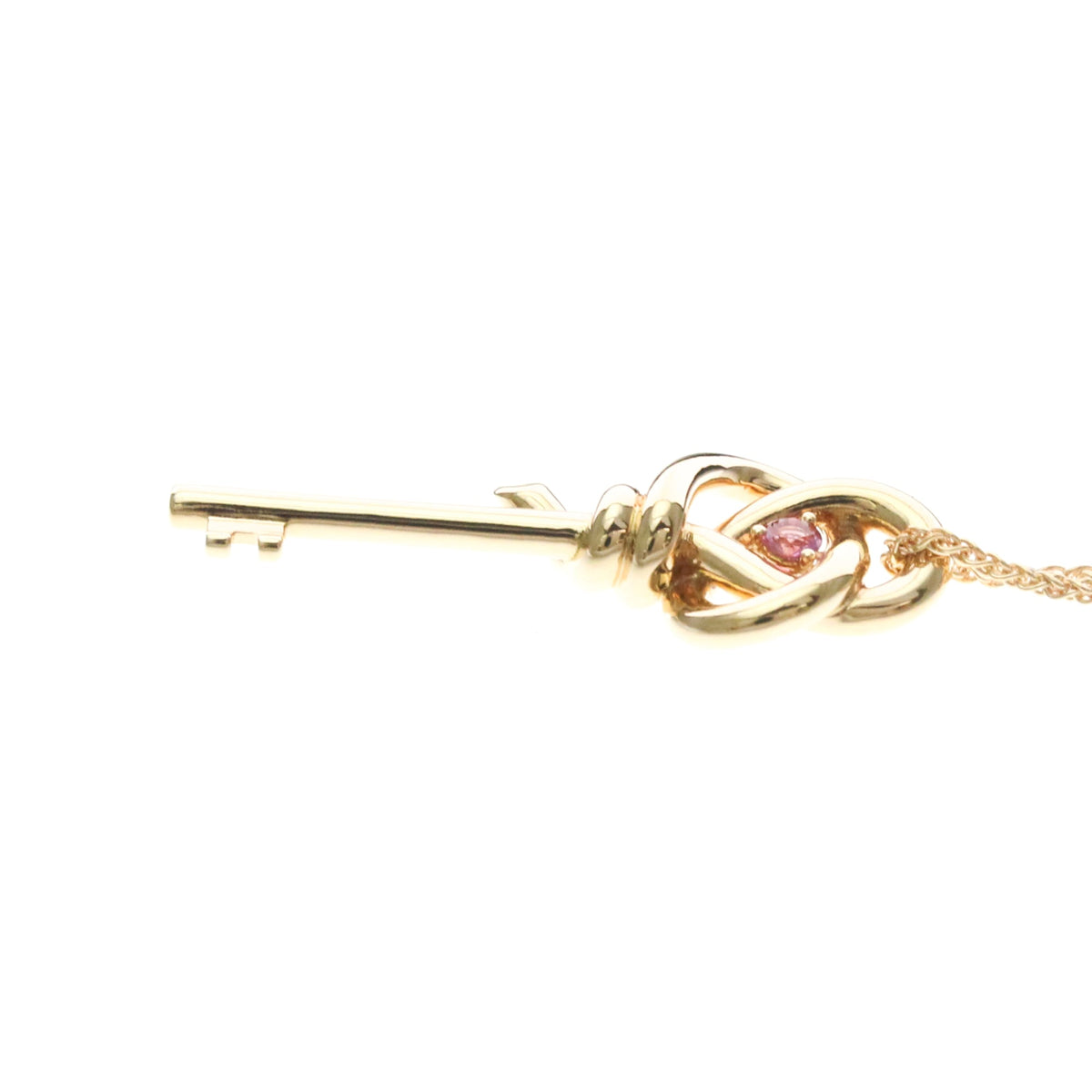 Tiffany & Co. Knot Key Pendant 18K Rose Gold Gold Pink_Gold Necklace Jewelry (Pre-Owned)